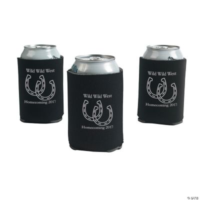 Black Personalized Horseshoe Can Covers