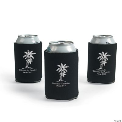 Personalized Black Luau Can Covers