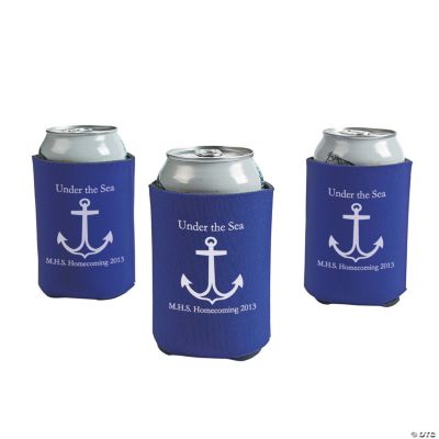 Personalized Purpole Anchor Can Covers