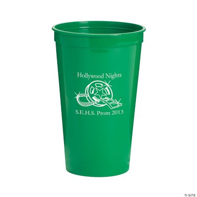 Green Personalized Movie Night Tumblers