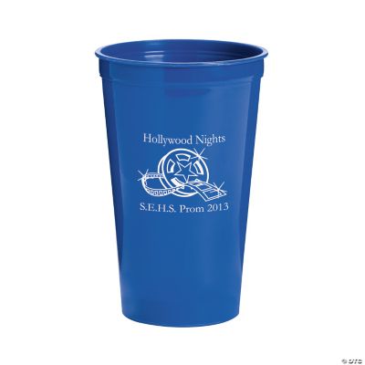 Blue Personalized Movie Night Tumblers