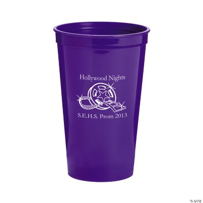 Purple Personalized Movie Night Tumblers