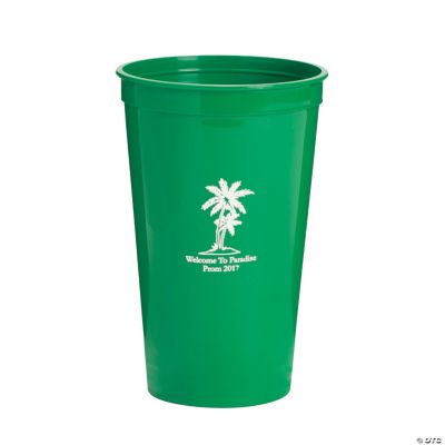 Personalized Green Luau Tumblers