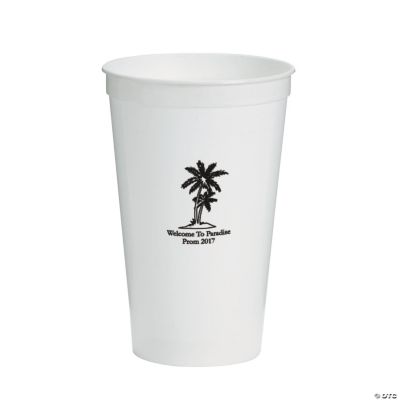 Personalized White Luau Tumblers