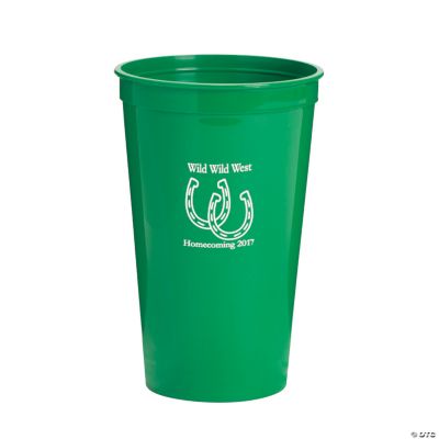 Green Personalized Horseshoe Tumblers