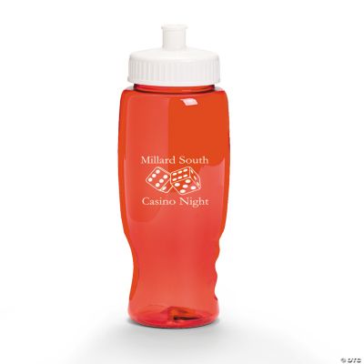 Personalized Red Casino Water Bottles