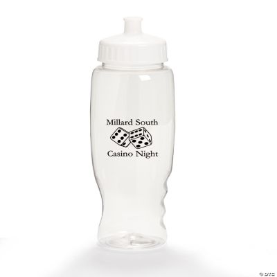Personalized Clear Casino Water Bottles