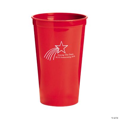 Personalized Red Shooting Star Tumblers