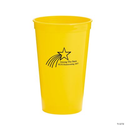 Personalized Yellow Shooting Star Tumblers