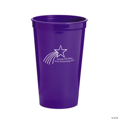 Personalized Purple Shootiing Star Tumblers