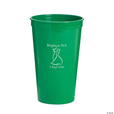 Personalized Green Prom Couple Tumblers