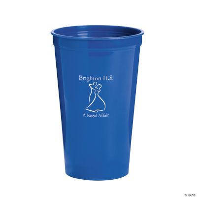 Personalized Blue Prom Couple Tumblers