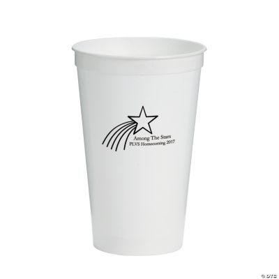 Personalized White Shooting Star Tumblers
