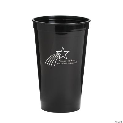 Personalized Black Shooting Star Tumblers