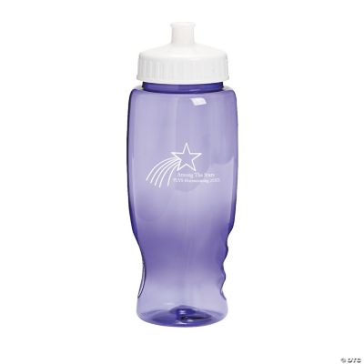 Personalized Purple Shooting Star Water Bottles
