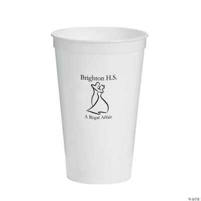 Personalized Whte Prom Couple Tumblers
