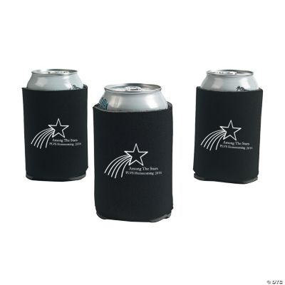 Personalized Black Shooting Star Can Covers