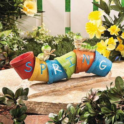 “Spring” Pots with Caterpillars