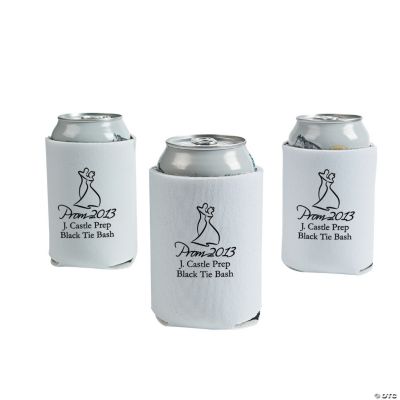 Personalized White Prom 2013 Can Covers