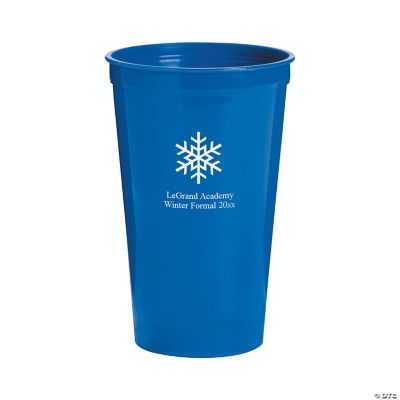 Personalized Blue Winter Wonderland Tumblers