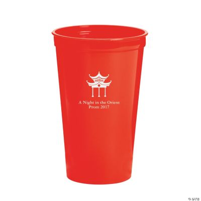 Personalized Red Asian Tumblers