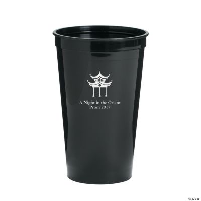 Personalized Asian Theme Tumblers - Black