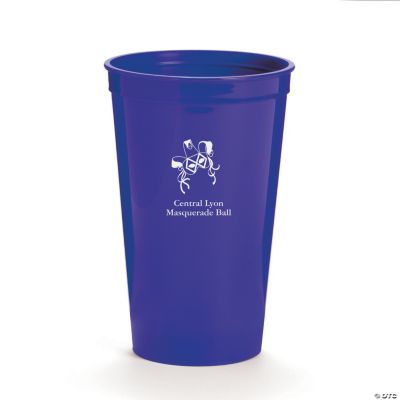 Personalized Purple Masquerade Tumblers