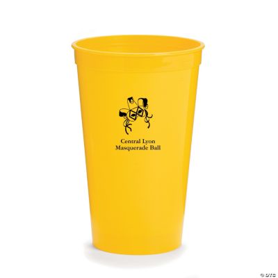 Personalized Yellow Masquerade Tumblers