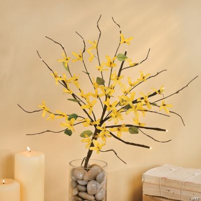 Lighted Forsythia Stems