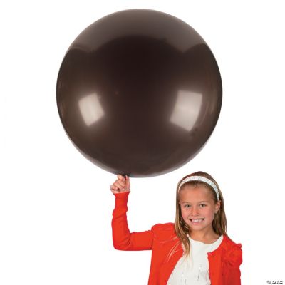 Chocolate Brown Round Latex Balloons - 36