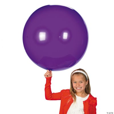 Violet Round Latex Balloons - 36