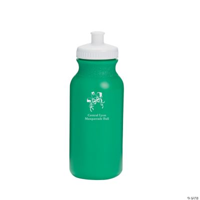 Personalized Green Masquerade Water Bottles