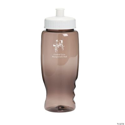 Personalized Black Masquerade Water Bottles