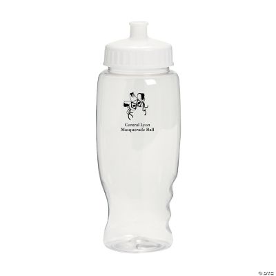 Personalized Clear Masquerade Water Bottles