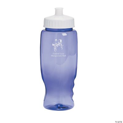 Personalized Purple Masquerade Water Bottles