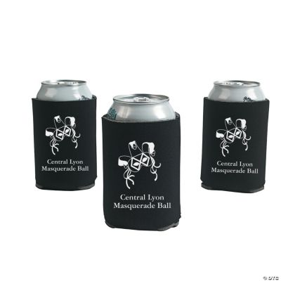 Personalized Black Masquerade Can Covers