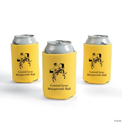 Personalized Yellow Masquerade Can Covers