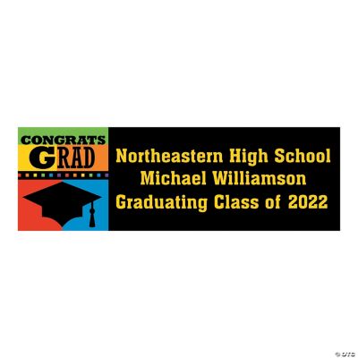 Personalized Medium “Congrats Grad”&nbsp;Banner