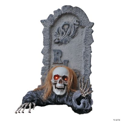 Skull Tombstone With Ground Breaker