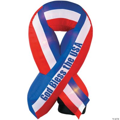 Airblown Light-Up God Bless America Ribbon