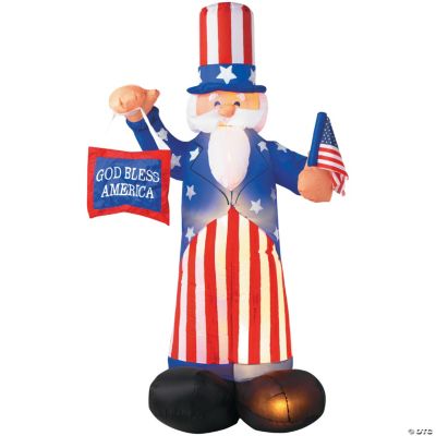 Airblown Light-Up Uncle Sam Decoration