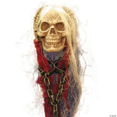 Hanging Skull With Hands & Chain