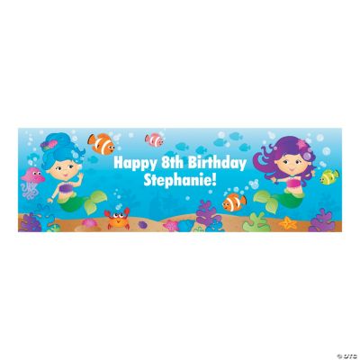 Personalized Mermaid Banner