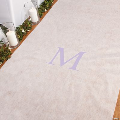 Personalized Lilac Monogram Aisle Runner