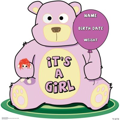 It's A Girl Teddy Bear Stand-Up