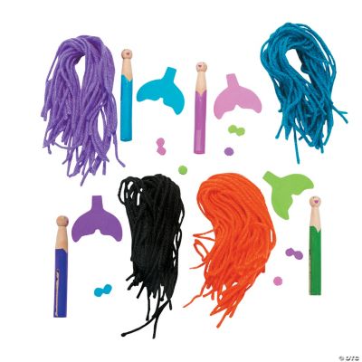 Clothespin Mermaid Craft Kit Oriental Trading