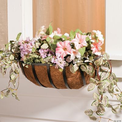 Oblong Coconut Husk Lined Window Planter