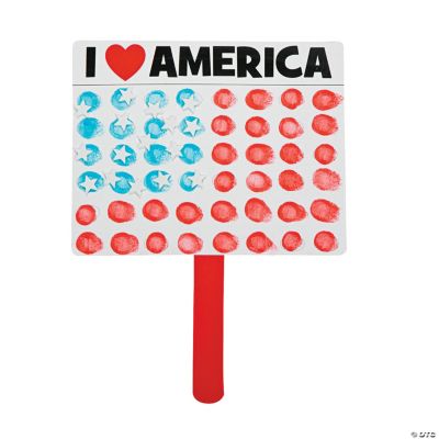 Thumbprint USA Flag Craft Kit