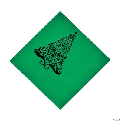 Green Glitz Luncheon Napkins