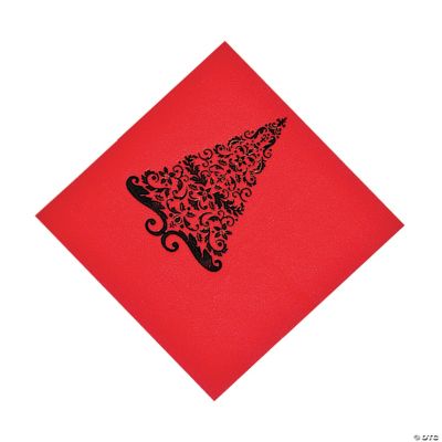 Red Glitz Luncheon Napkins